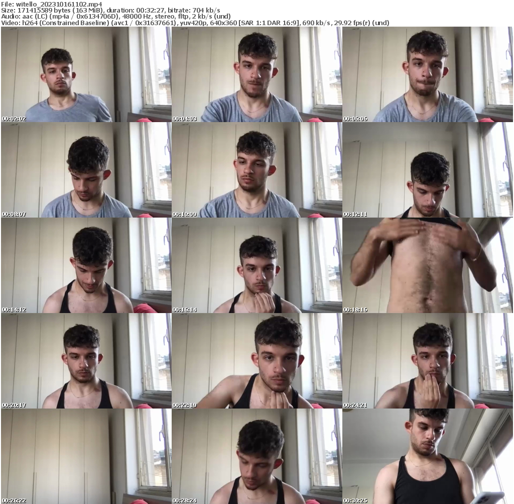 Preview thumb from witello on 2023-10-16 @ chaturbate
