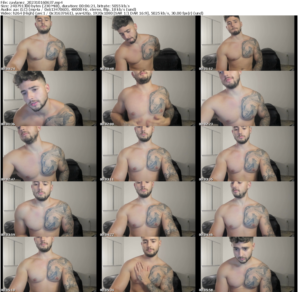 Preview thumb from zaylanez on 2023-10-16 @ chaturbate
