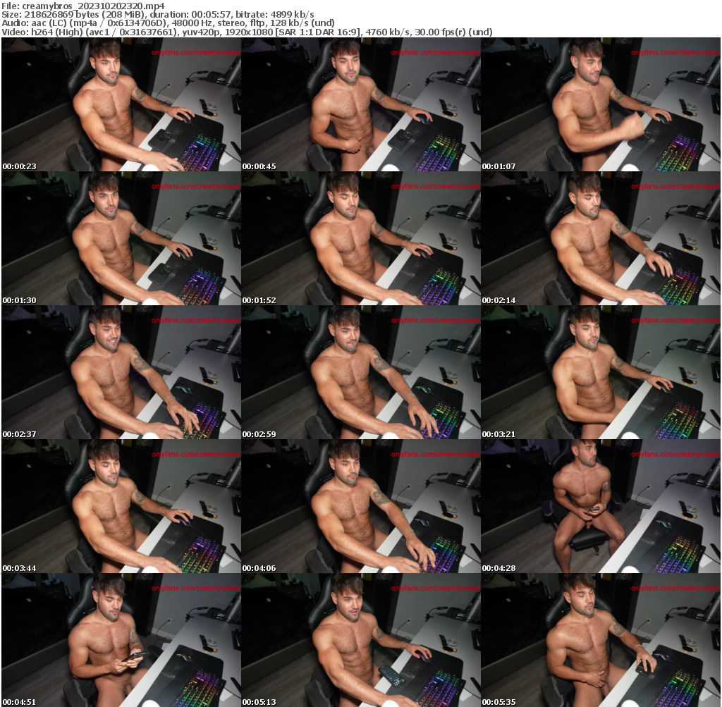 Preview thumb from creamybros on 2023-10-20 @ chaturbate