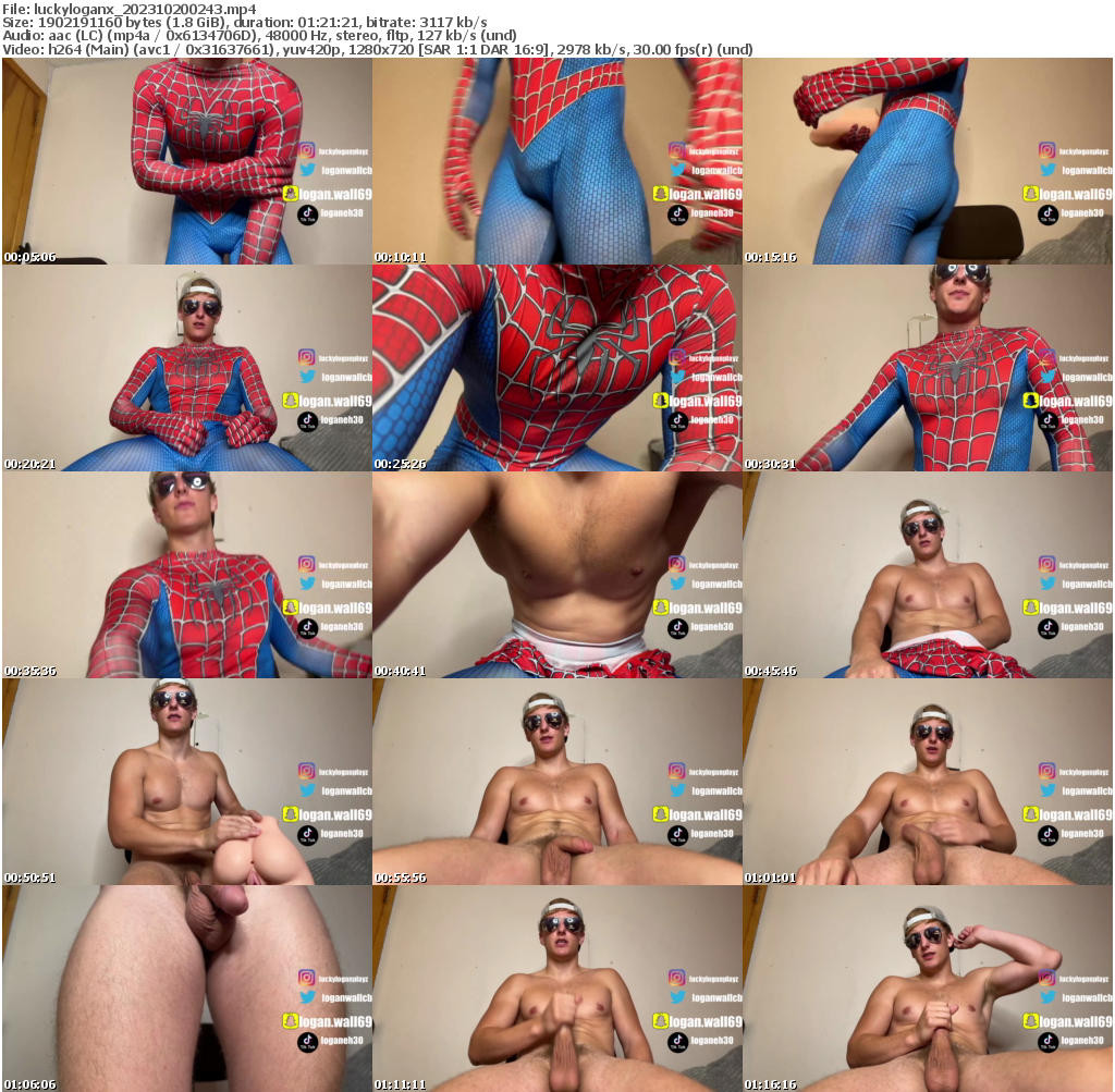 Preview thumb from luckyloganx on 2023-10-20 @ chaturbate