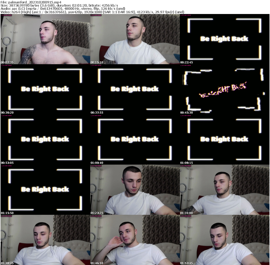 Preview thumb from palmanford on 2023-10-20 @ chaturbate