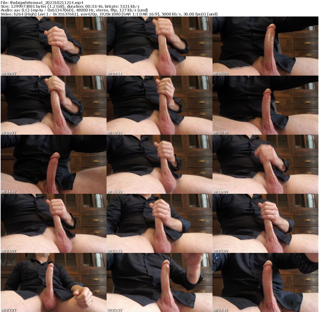 Preview thumb from thebigwhitemeat on 2023-10-21 @ chaturbate