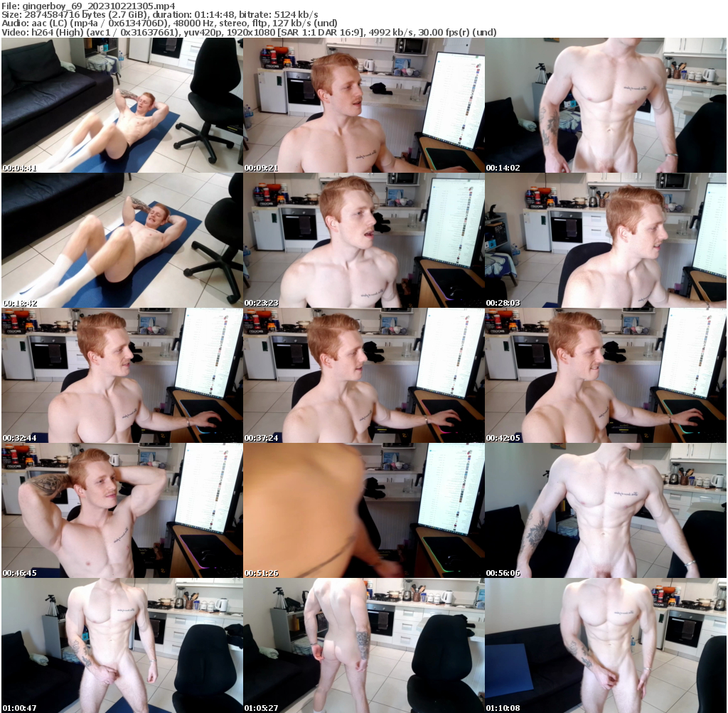 Preview thumb from gingerboy_69 on 2023-10-22 @ chaturbate