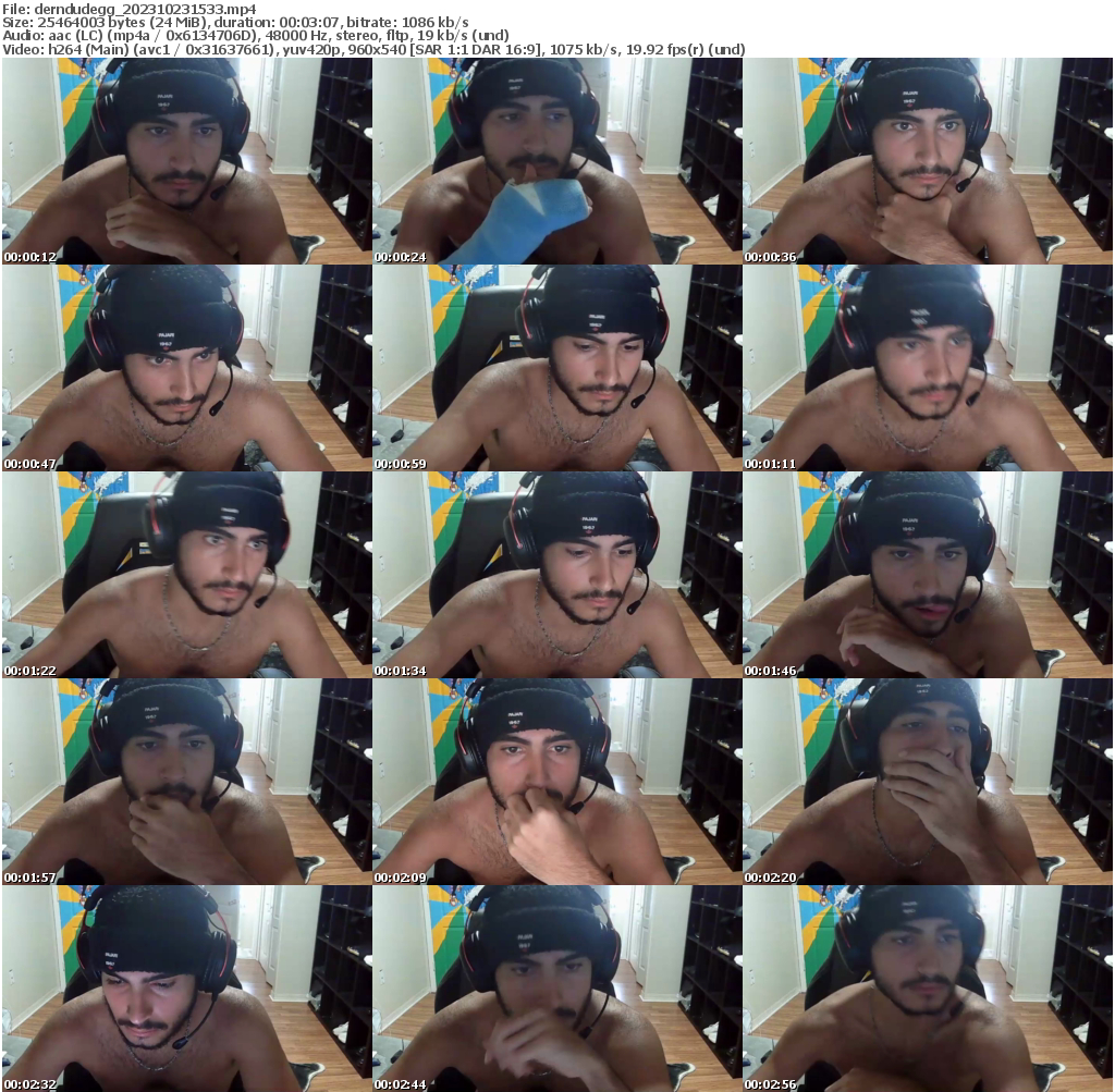 Preview thumb from derndudegg on 2023-10-23 @ chaturbate