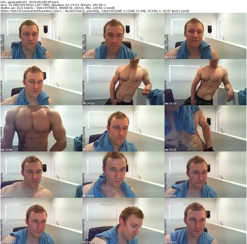Preview thumb from gymjunkie92 on 2023-10-23 @ chaturbate