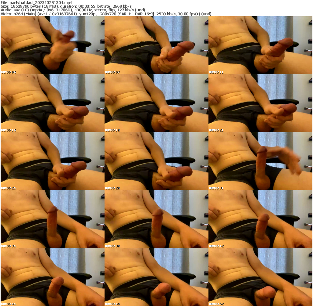 Preview thumb from partyhatdad on 2023-10-23 @ chaturbate
