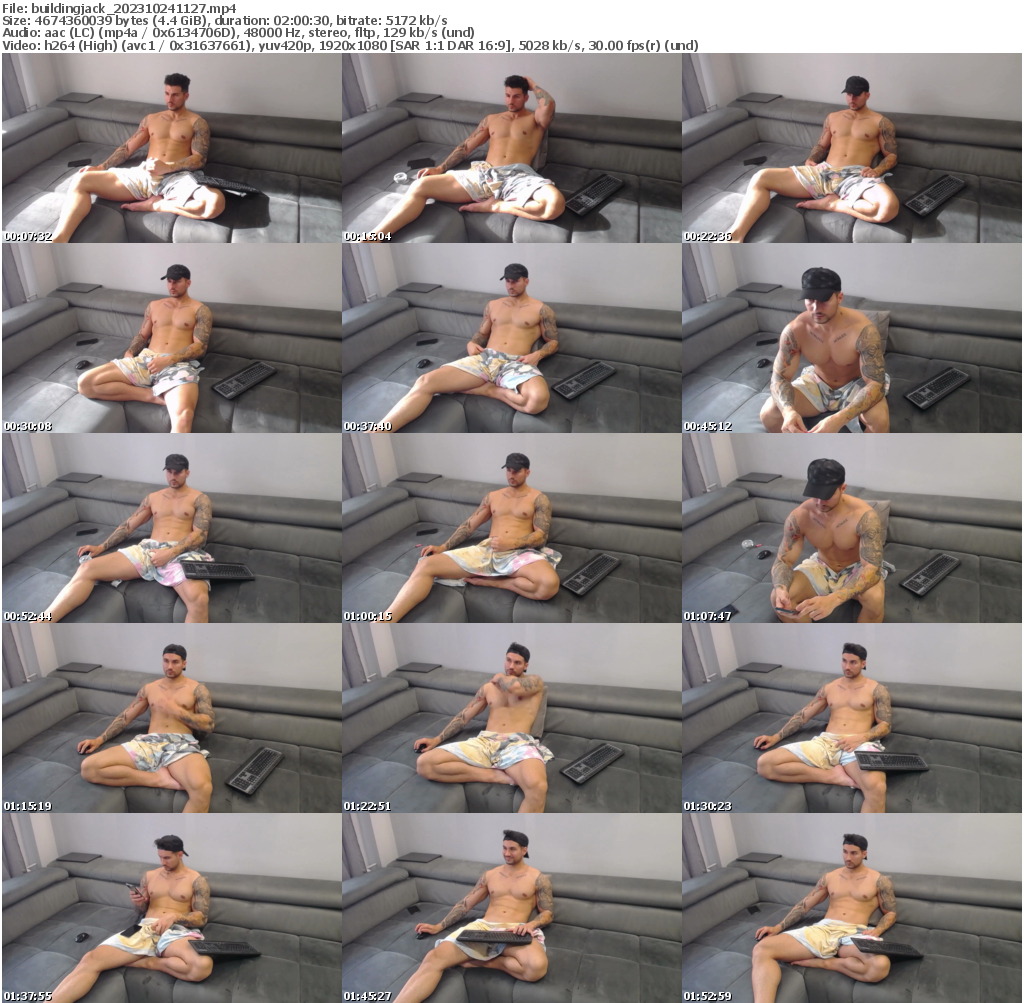 Preview thumb from buildingjack on 2023-10-24 @ chaturbate