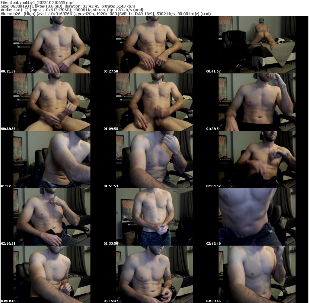 Preview thumb from slobbybobby1 on 2023-10-24 @ chaturbate
