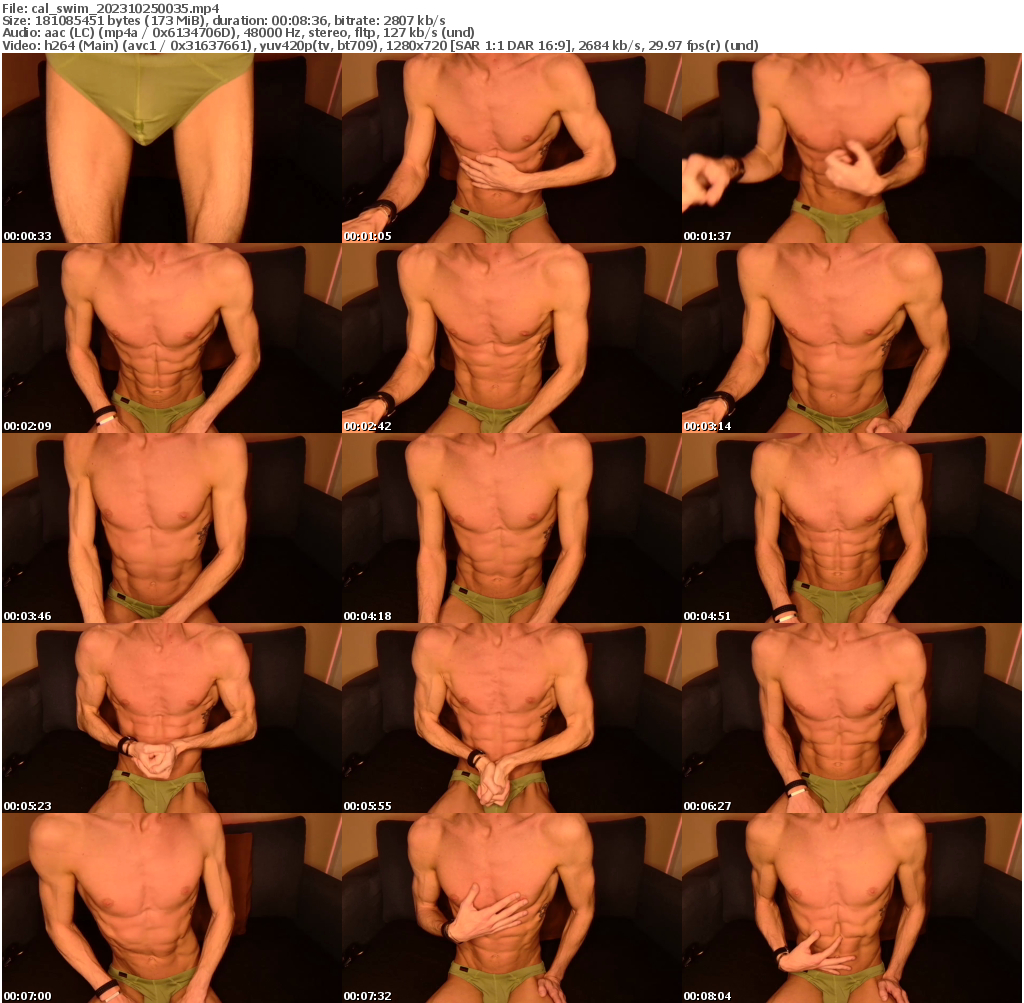 Preview thumb from cal_swim on 2023-10-25 @ chaturbate