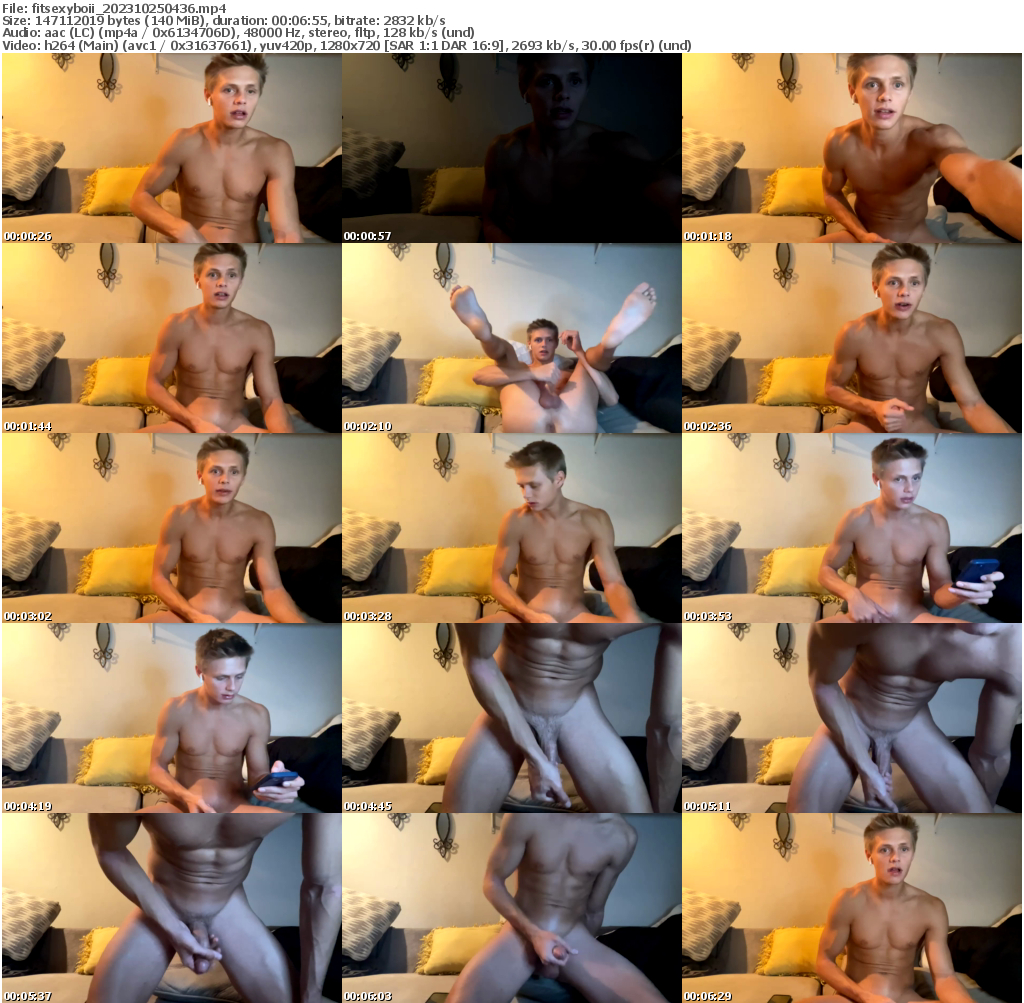 Preview thumb from fitsexyboii on 2023-10-25 @ chaturbate