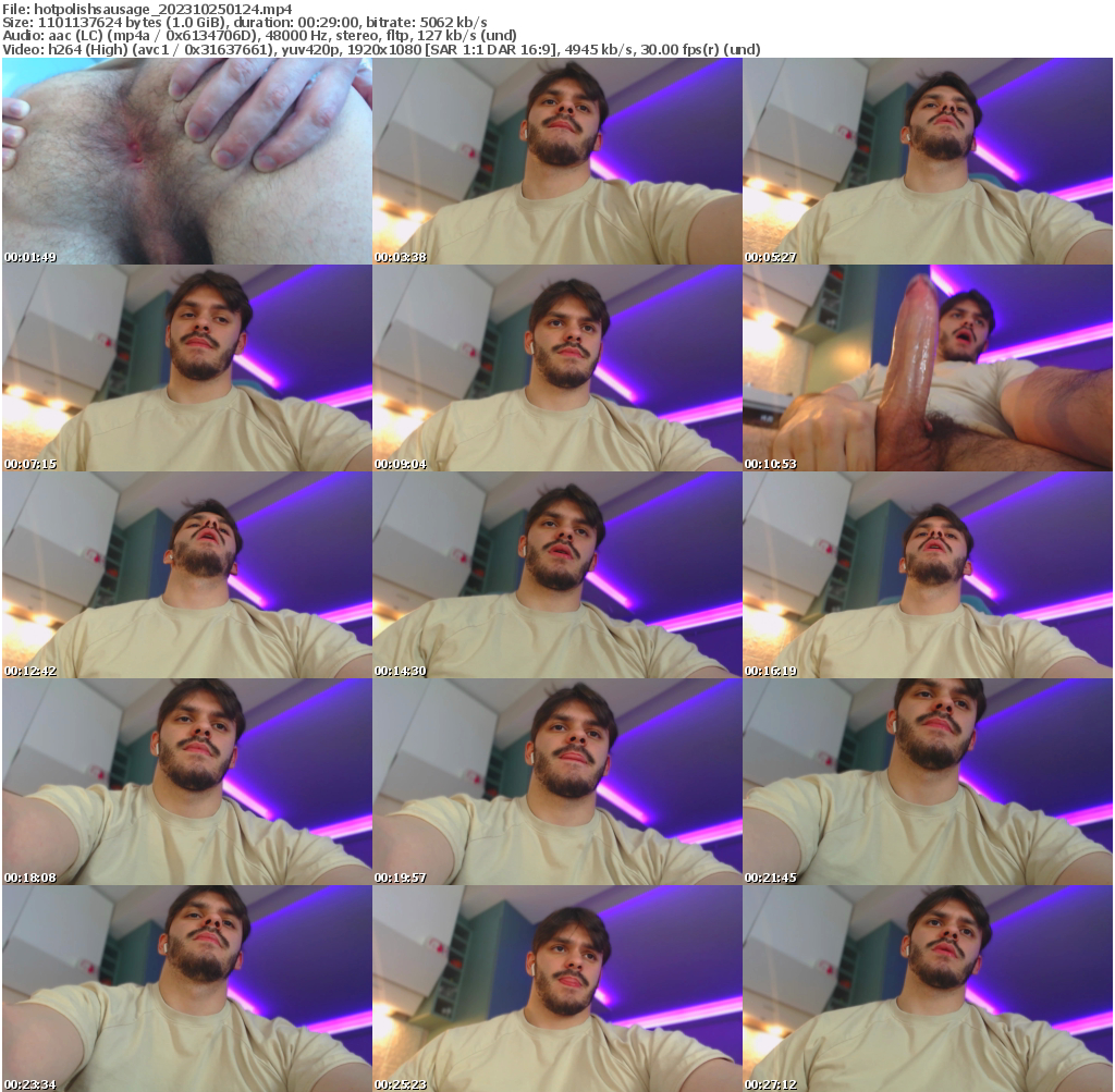 Preview thumb from hotpolishsausage on 2023-10-25 @ chaturbate