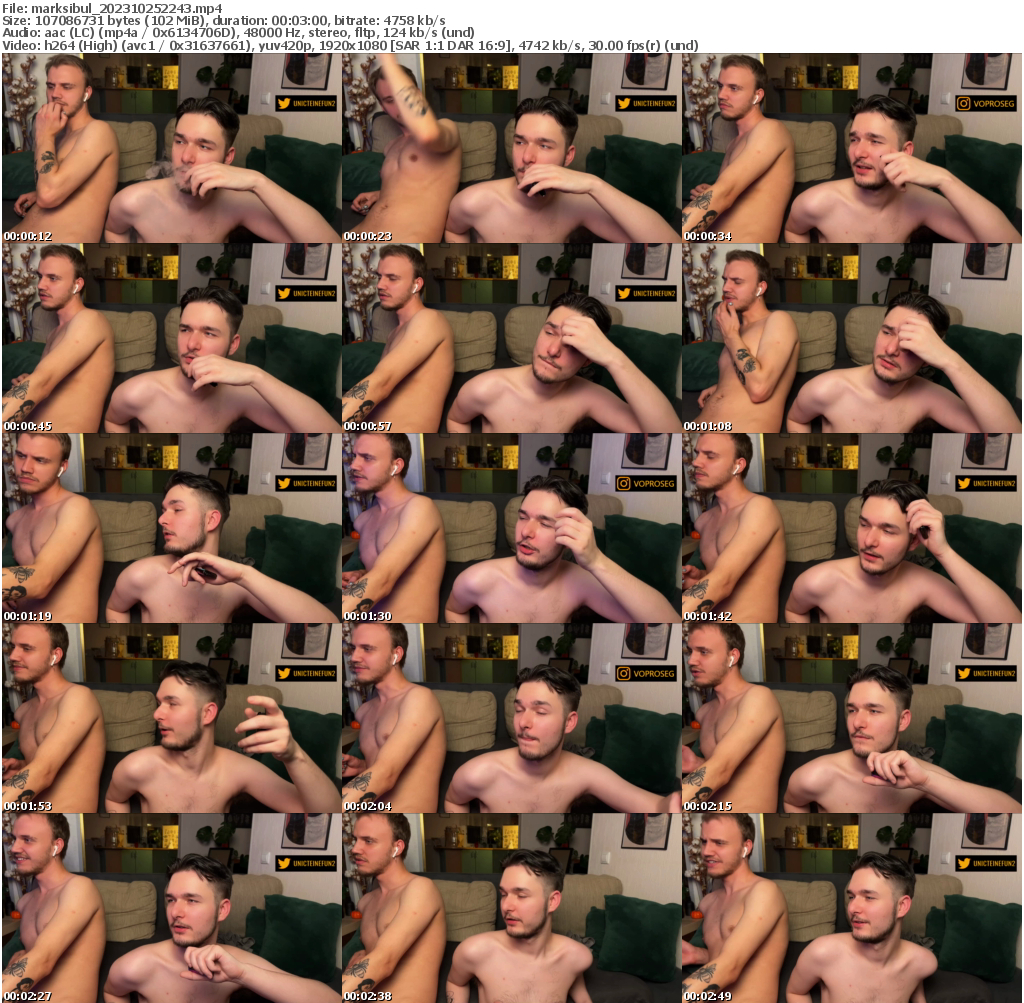 Preview thumb from marksibul on 2023-10-25 @ chaturbate