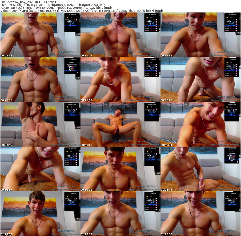 Preview thumb from destroy_boy on 2023-10-30 @ chaturbate