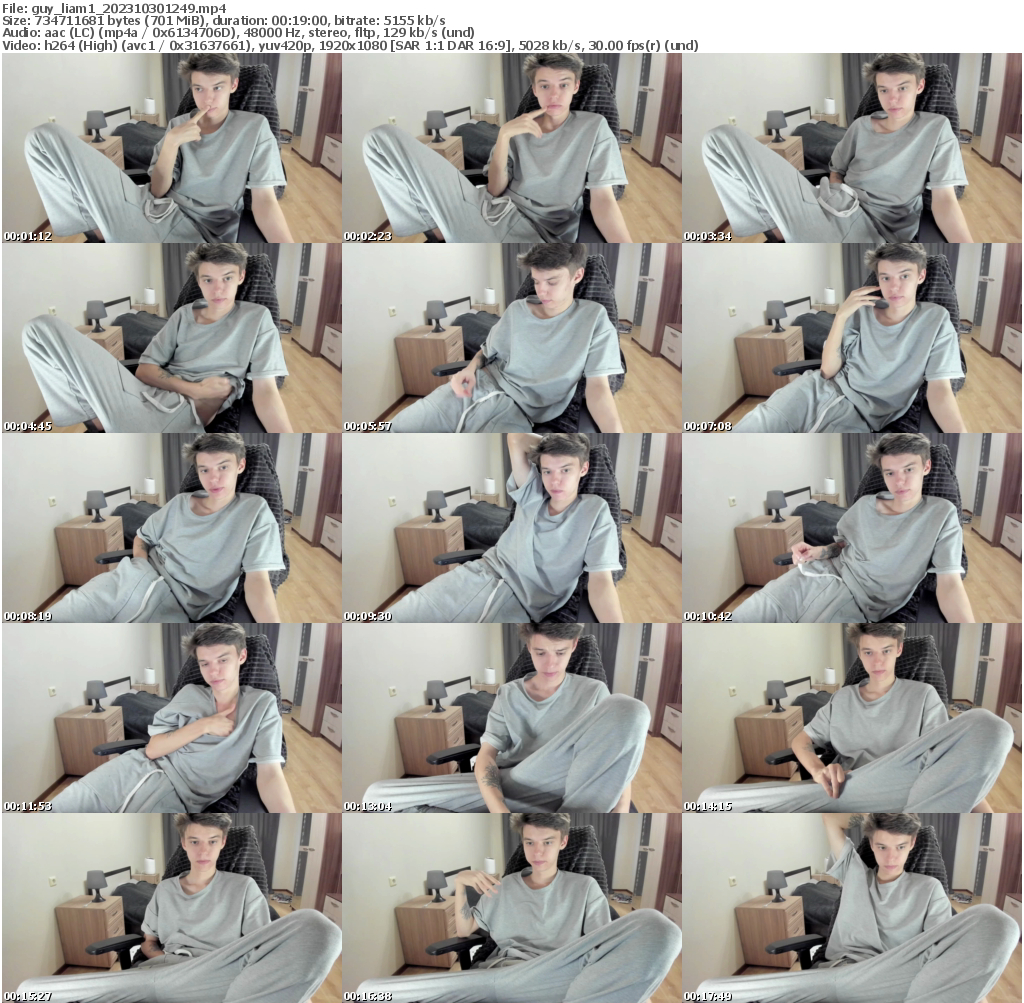 Preview thumb from guy_liam1 on 2023-10-30 @ chaturbate