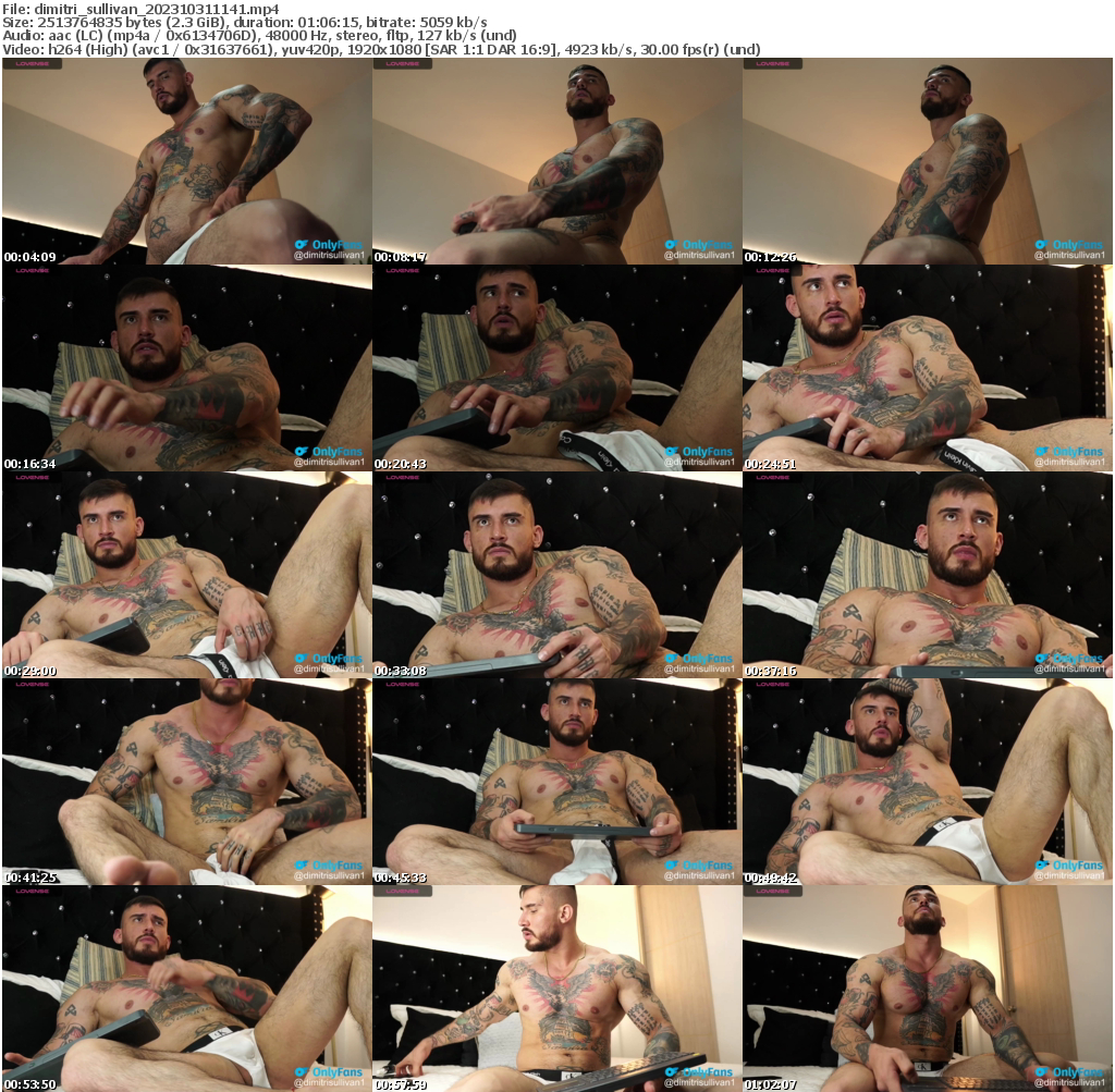 Preview thumb from dimitri_sullivan on 2023-10-31 @ chaturbate