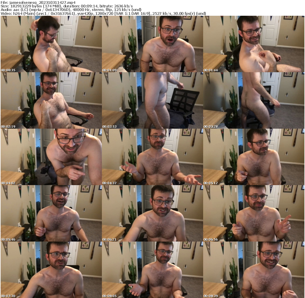 Preview thumb from jamesolsenesq on 2023-10-31 @ chaturbate