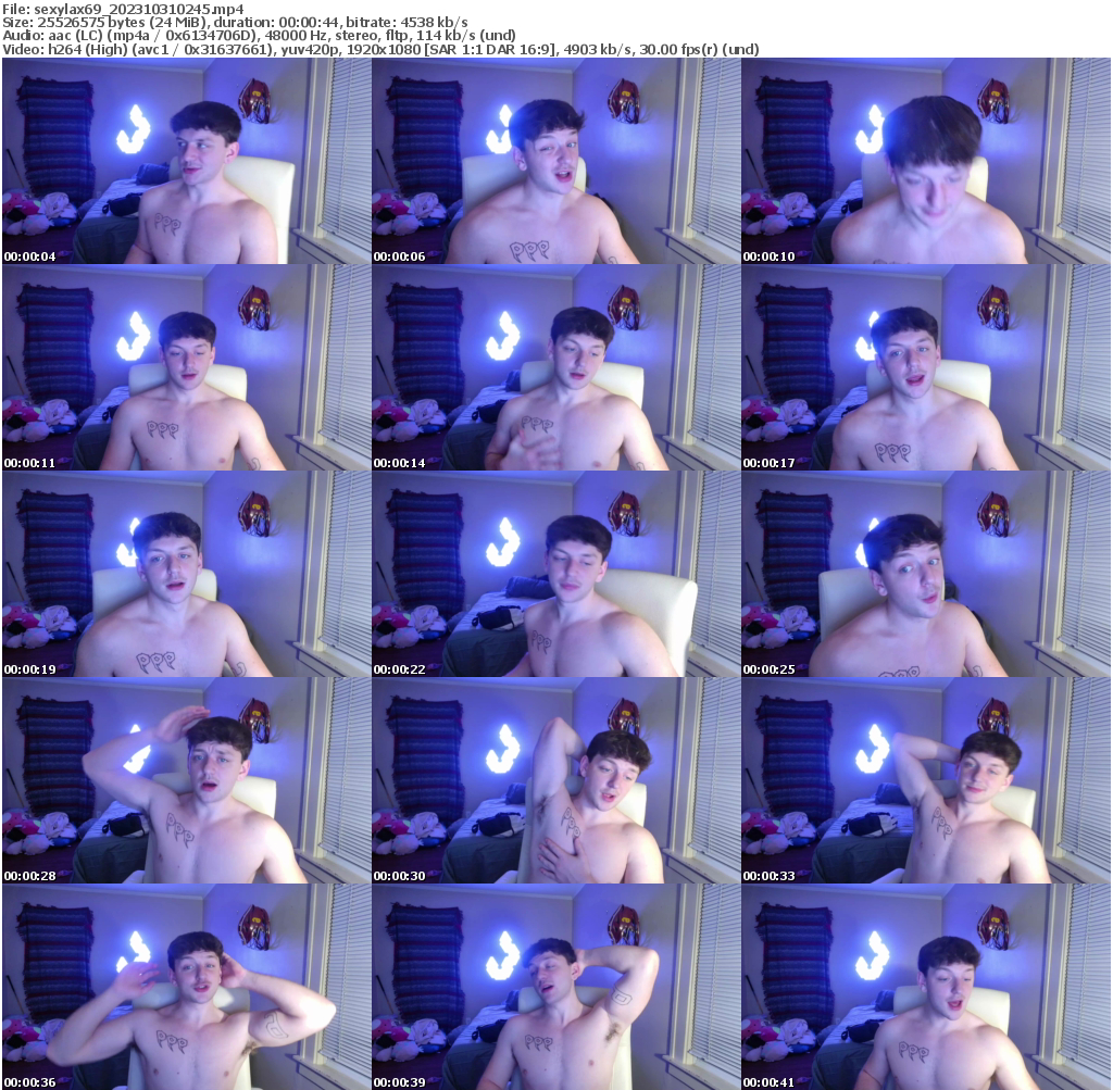 Preview thumb from sexylax69 on 2023-10-31 @ chaturbate