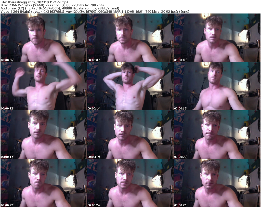 Preview thumb from therealveggieboy on 2023-10-31 @ chaturbate