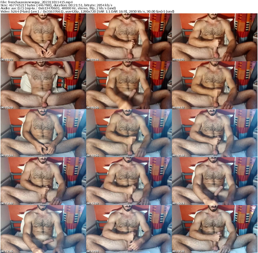 Preview thumb from frenchaussienewguy on 2023-11-01 @ chaturbate