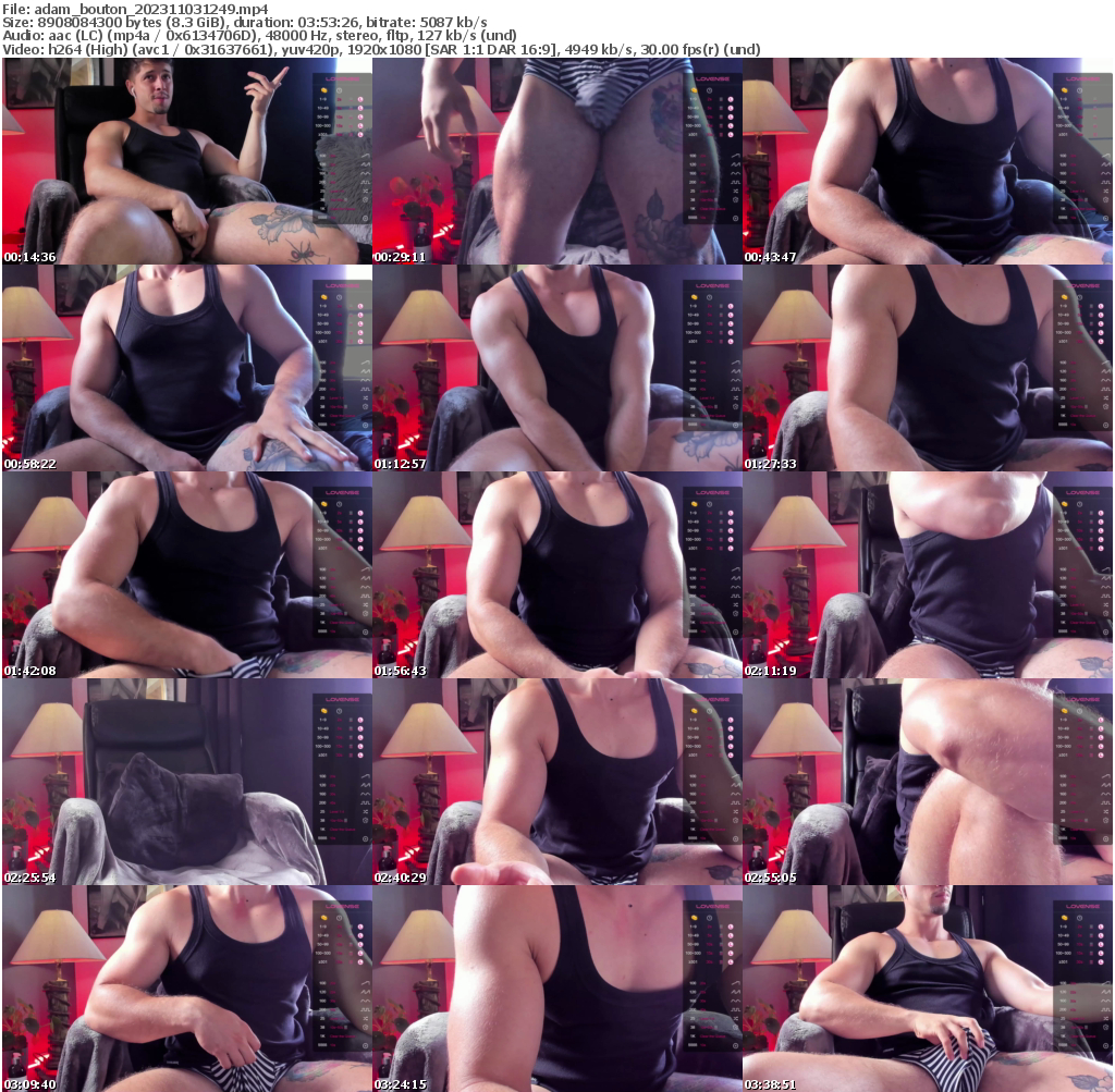 Preview thumb from adam_bouton on 2023-11-03 @ chaturbate