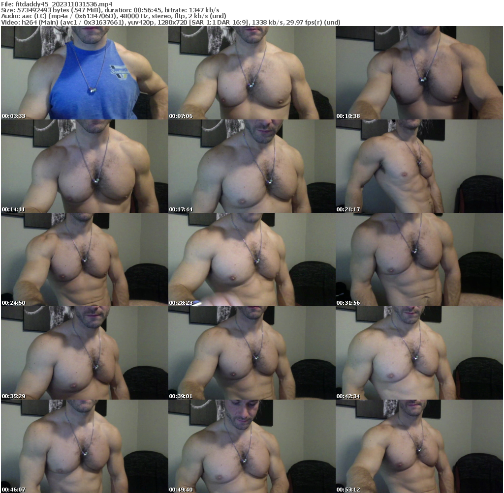 Preview thumb from fitdaddy45 on 2023-11-03 @ chaturbate