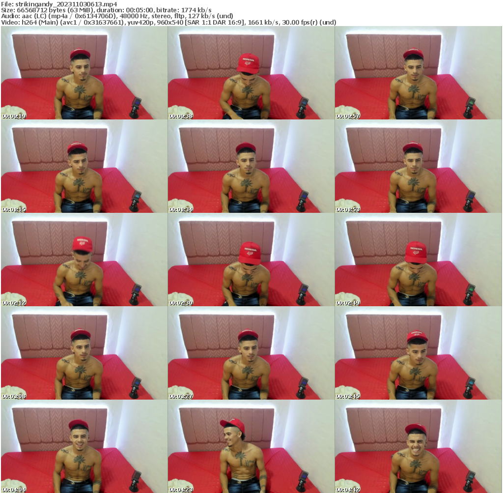 Preview thumb from strikingandy on 2023-11-03 @ chaturbate