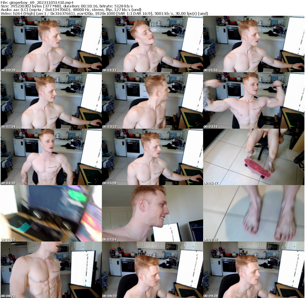 Preview thumb from gingerboy_69 on 2023-11-05 @ chaturbate